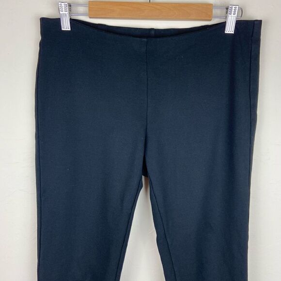 Eileen Fisher Slim Stretch Yoga Pant - Black - Picture 3 of 7